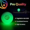 Brightz Glow in The Dark Ping Pong Balls 6Pack Green Colored Neon Ping Pong Balls