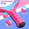 Pink Pickleball Paddles Set of 2 Cute Lightweight Fiberglass Surface